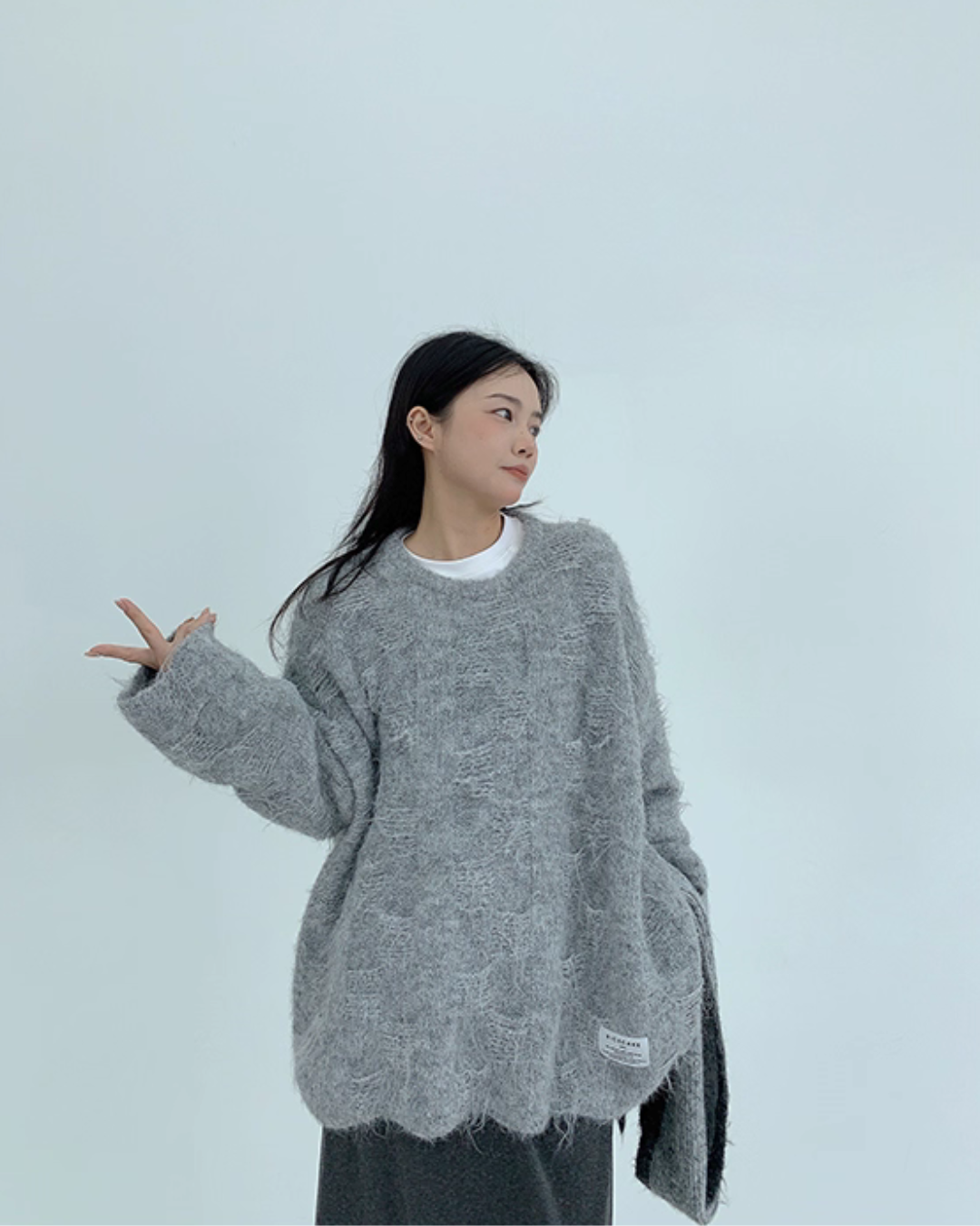 Mohair Touch Knit Top YLS0969