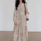 V-Neck Velvet Long Dress VAS0144