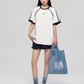 Sideline Race Short Sleeve T-Shirt / Race Tiered Mini Skirt ASG0041