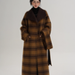 Plaid Long Wool Coat SRS0390
