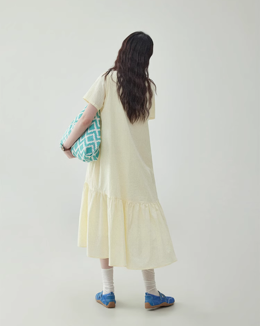 Round Neck Flare Long Dress AMU0030