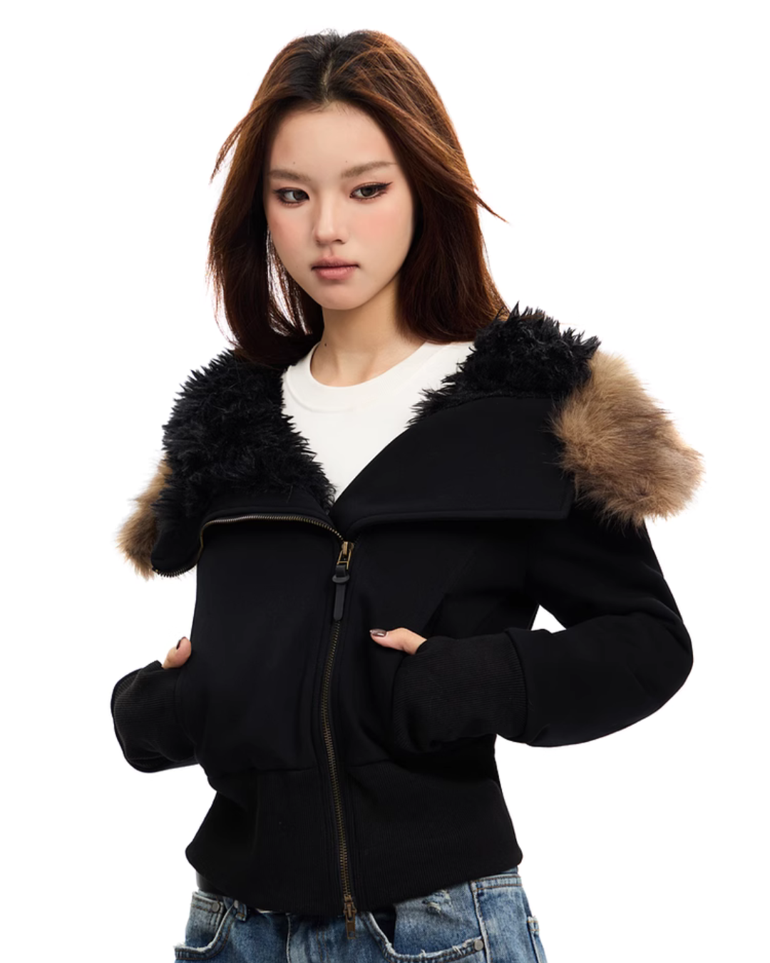 Fur Collar Cotton Jacket APA0036