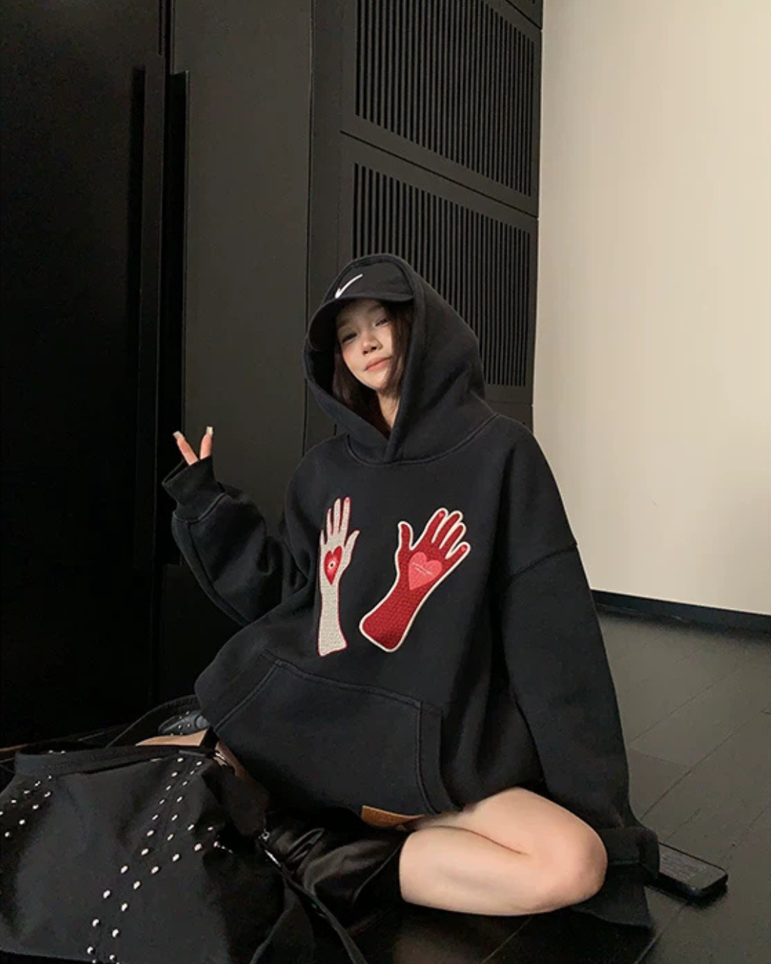 Graphic Oversized Sweatshirt Hoodie YLS1065