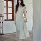 Cotton Apricot Long Dress SMS0026