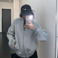 Rib-Knit Switch Zip-Up Blouson YLS1056