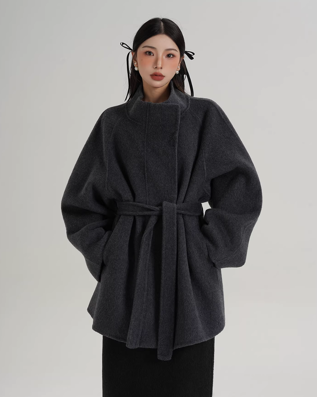Wool Mid-Length Coat SRS0398