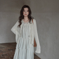 Asymmetrical Tiered Dress / Summer Knit Cardigan SMS0001