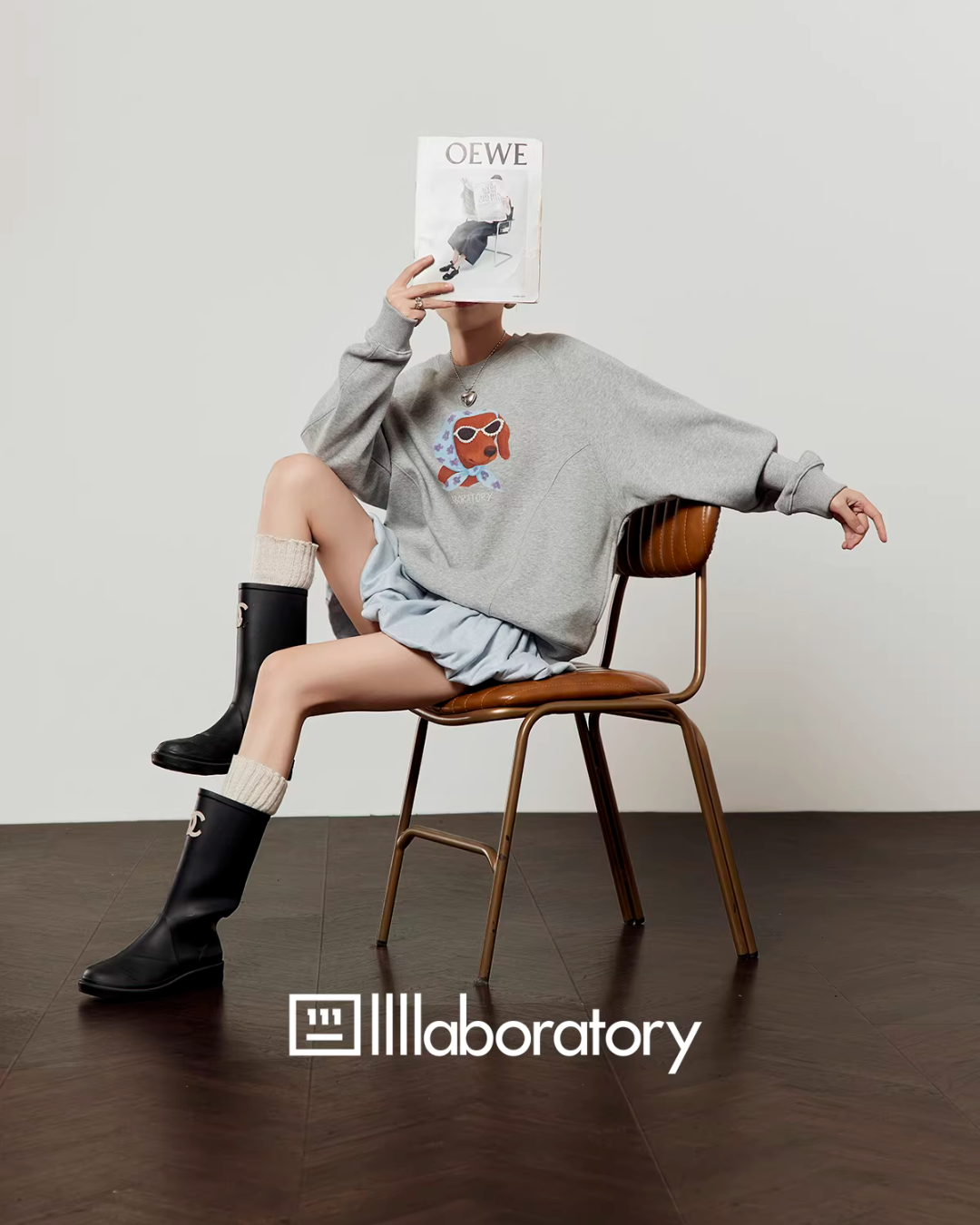 Dog Scarf Loose Hoodie LLA0599