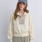 Striped Half-Zip Pullover Hoodie ASG0081