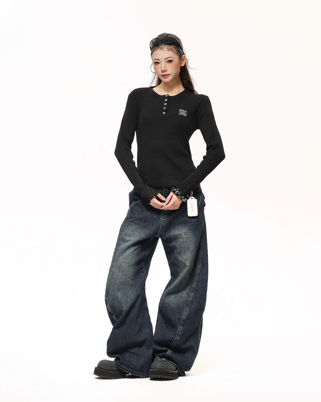 Half-Button Tight Top ACS0296