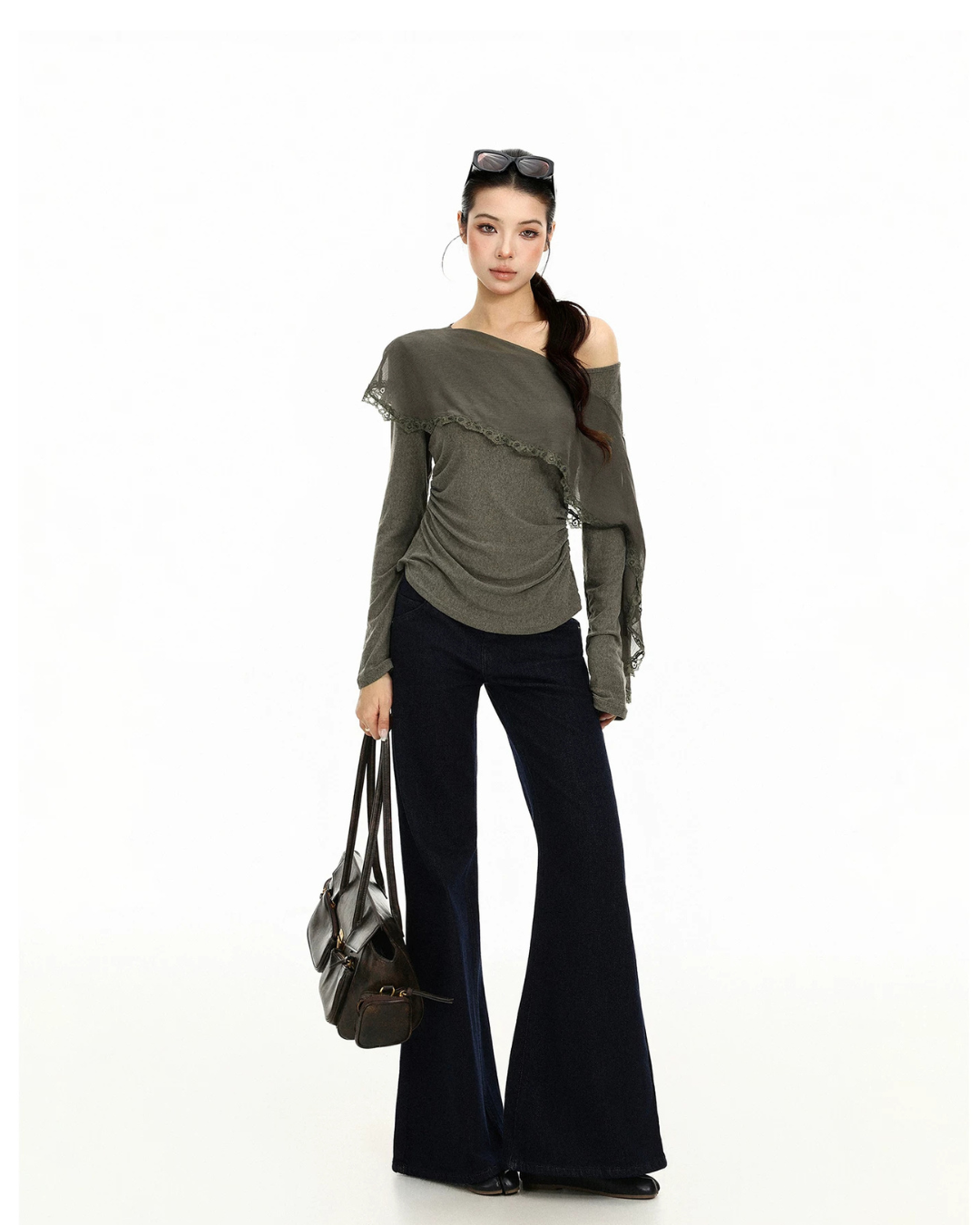 Off-Shoulder Long-Sleeve Top BGS0051