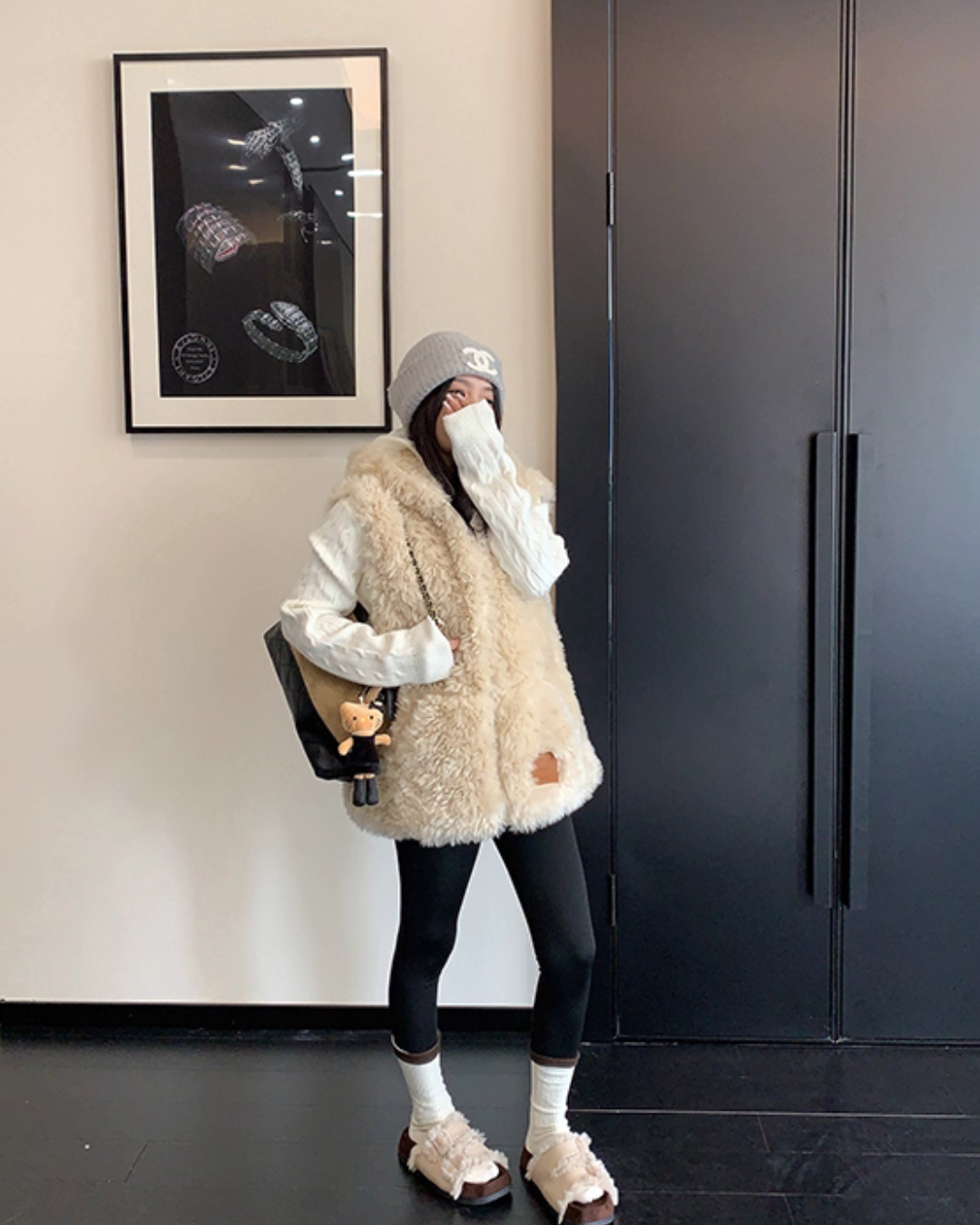 Fluffy Fur Vest YLS1008