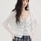 V-neck summer knit cardigan CHS0004