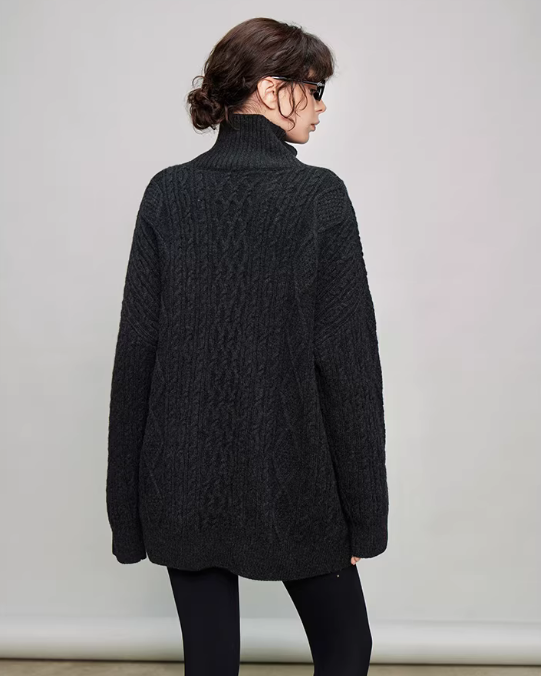 Half-Zip Cable Knit TEO0007