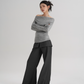 Off-Shoulder Long Sleeve Top SRS0354