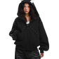 Ear Design Studded Hoodie BGS0022