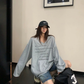 V-Neck Print Long Sleeve T-Shirt  YLS1044