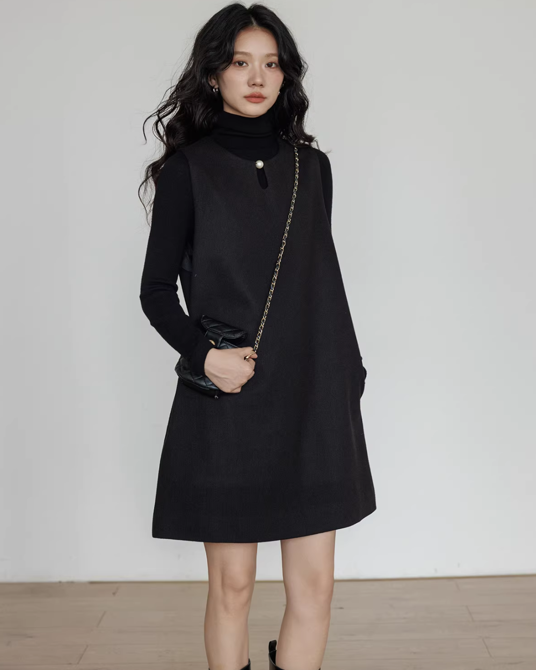 Crew Neck Vest Dress VAS0188