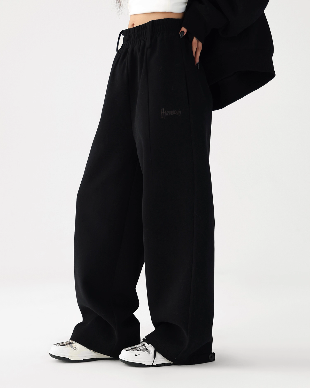 Basic Simple Zip Hoodie / Wide Sweatpants ACS0327