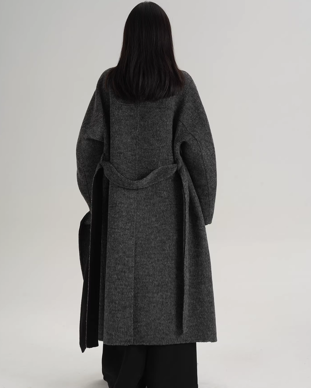 Scarf Design Long Wool Coat SRS0409