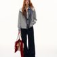Plaid Spliced Hood Hoodie / Mini Skirt / Flare Pants ASG0066