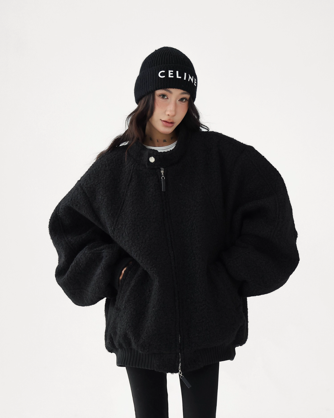 Stand Collar Wool Coat ACS0306