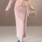 Ribbon Cape Jacket & Tight Long Skirt UNP0003