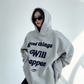 Logo Embroidered Sweatshirt Hoodie YLS0689