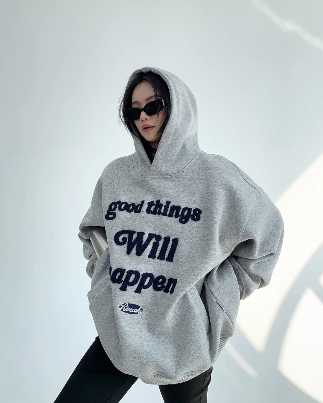 Logo Embroidered Sweatshirt Hoodie YLS0689