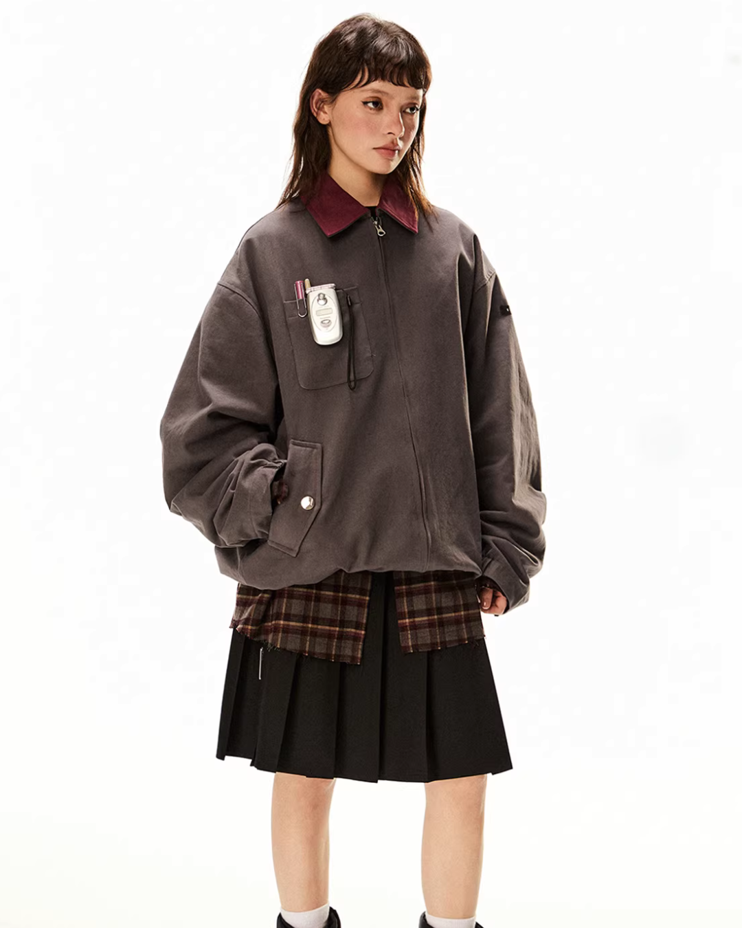 Vintage Style Work Blouson EZK0090