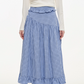 Retro Check Patchwork Jacket / A-Line Skirt MDB0011