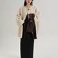 Scarf Design Wool Coat SRS0375