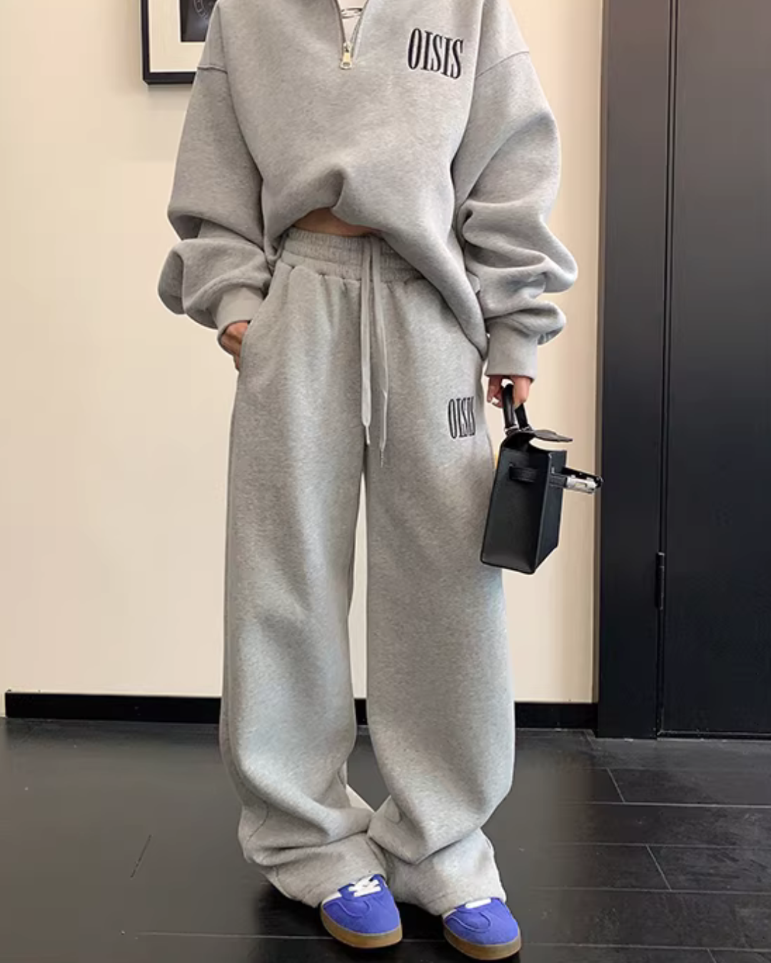 Half-Zip Sweatshirt / Wide Sweatpants YLS1020