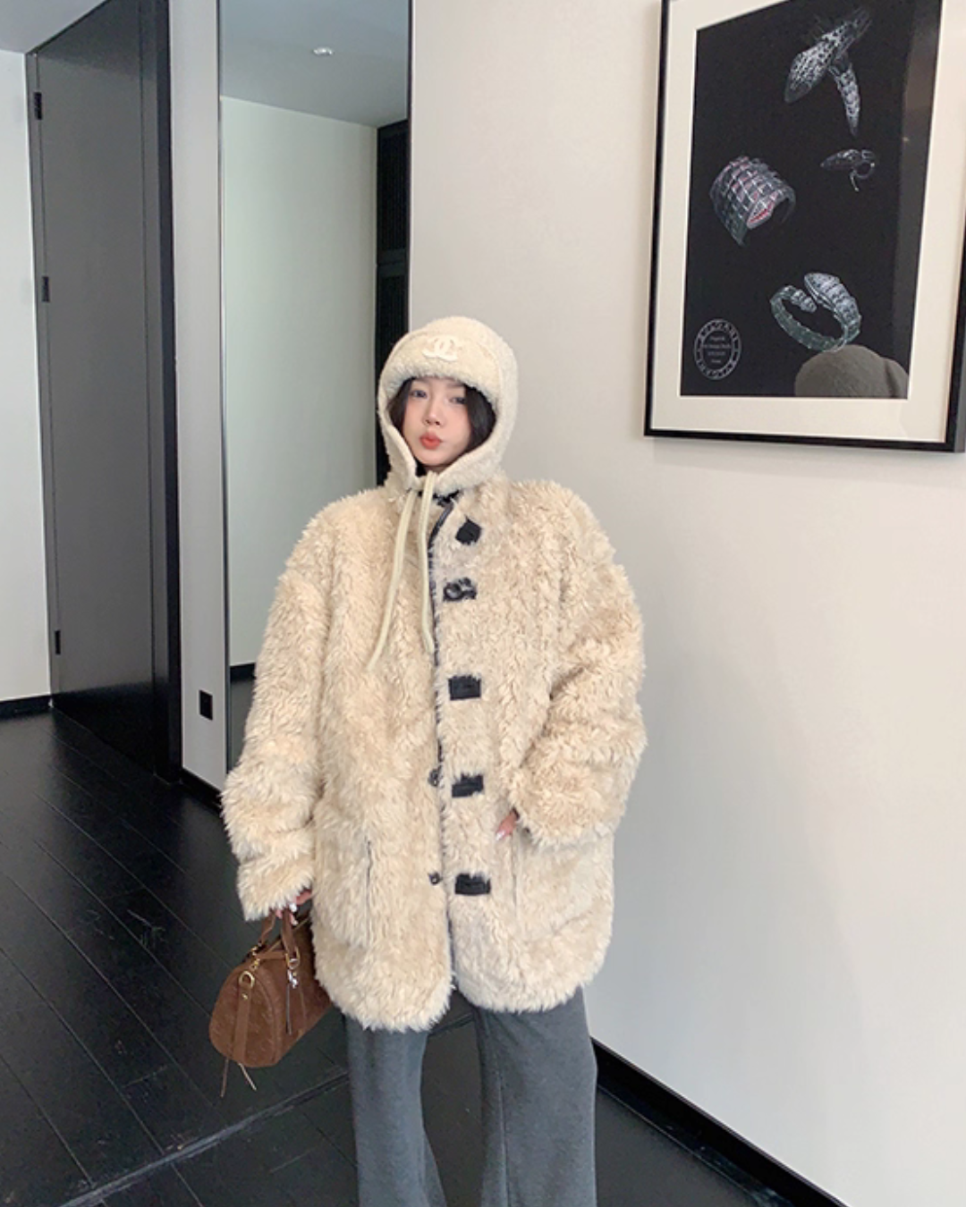 Boa Fleece Reversible Coat YLS1011