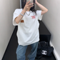 Print Short Sleeve Retro T-Shirt YLS0842