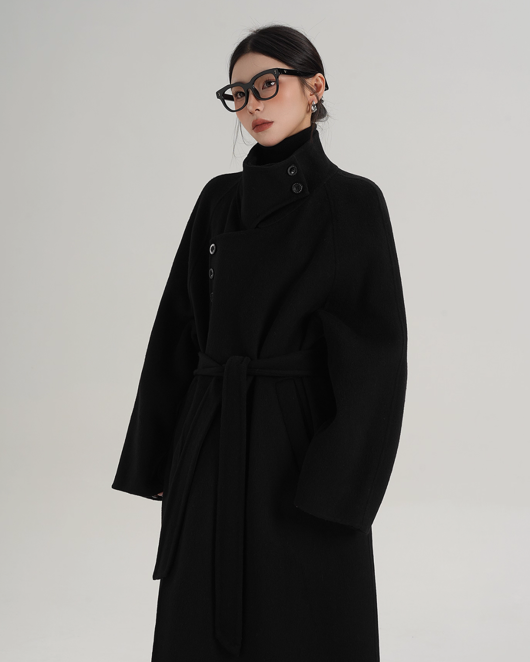 Stand Collar Long Coat SRS0368