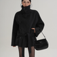 Stand Collar Wool Trench Coat SRS0376