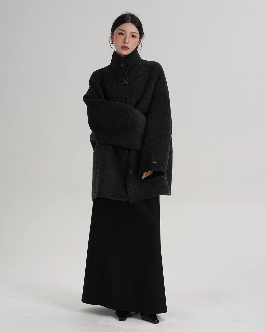 Stand Collar Short Coat SRS0396