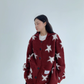 Star-Patterned Knit Cardigan YLS0952