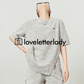 Gray Chiffon Short Sleeve Tops / Short Pants LLA0449