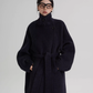 Stand Collar Long Loose Wool Coat SRS0361