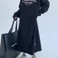 Logo Print Oversized Dress YLS0931