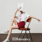 Ribbon Print T-Shirt / A-Line Mini Skirt LLA0486