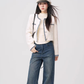 Color Contrast Stitch Tweed Jacket WDB0018
