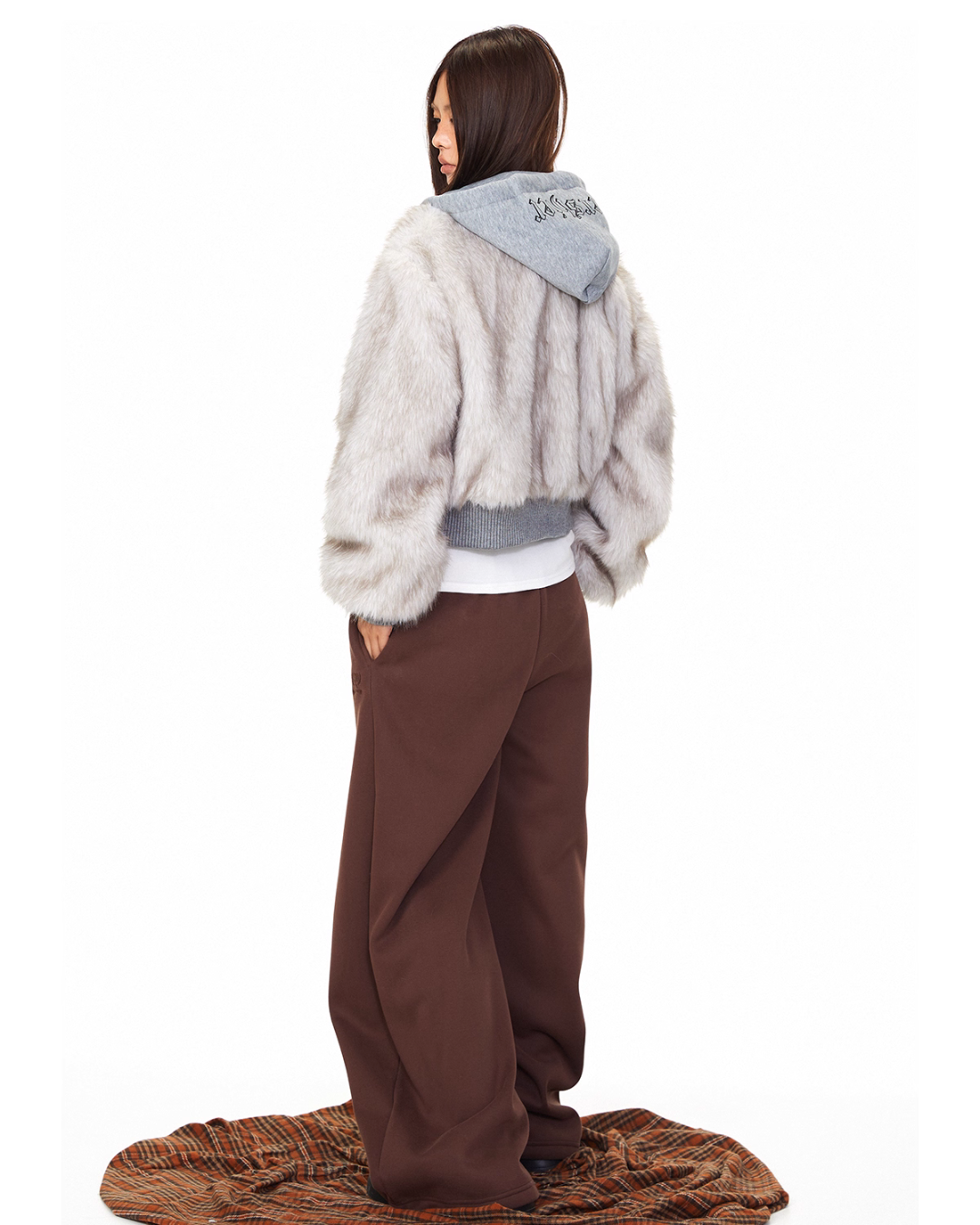 Fur Docking Zip Hoodie BLB0032