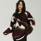 Mohair Jacquard Knit Sweater ACS0387