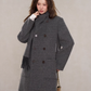 Scarf Collar Double Breasted Wool Coat WDB0003
