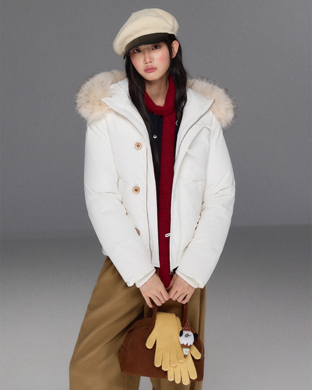 Fur Hood Down Jacket TRK0008