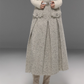 Tweed No-Collar Coat / Shorts / Knee Length Skirt TRK0006