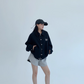 Plaid Patchwork Short Lapel Jacket YLS0883